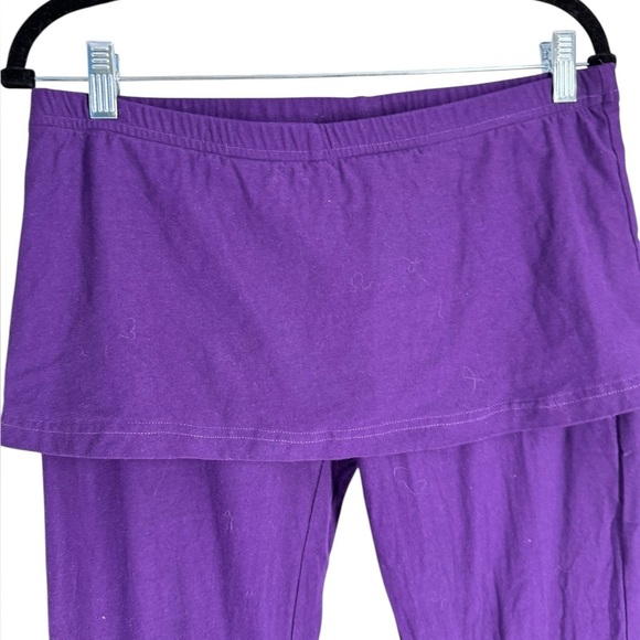 Dervish sassy Capri ruffle pantaloon with attached skirt XL eggplant - Picture 2 of 4